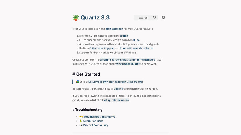 Quartz Landing Page