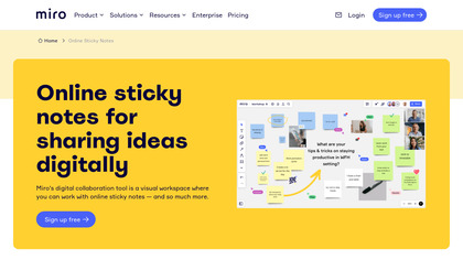 Miro Online Sticky Notes image
