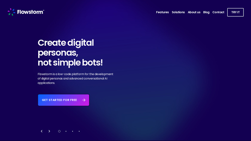 Flowstorm Landing Page