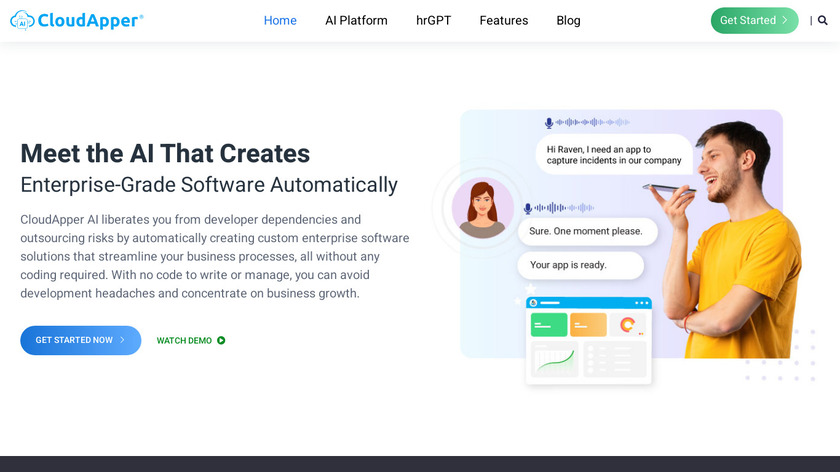 CloudApper AI Landing Page