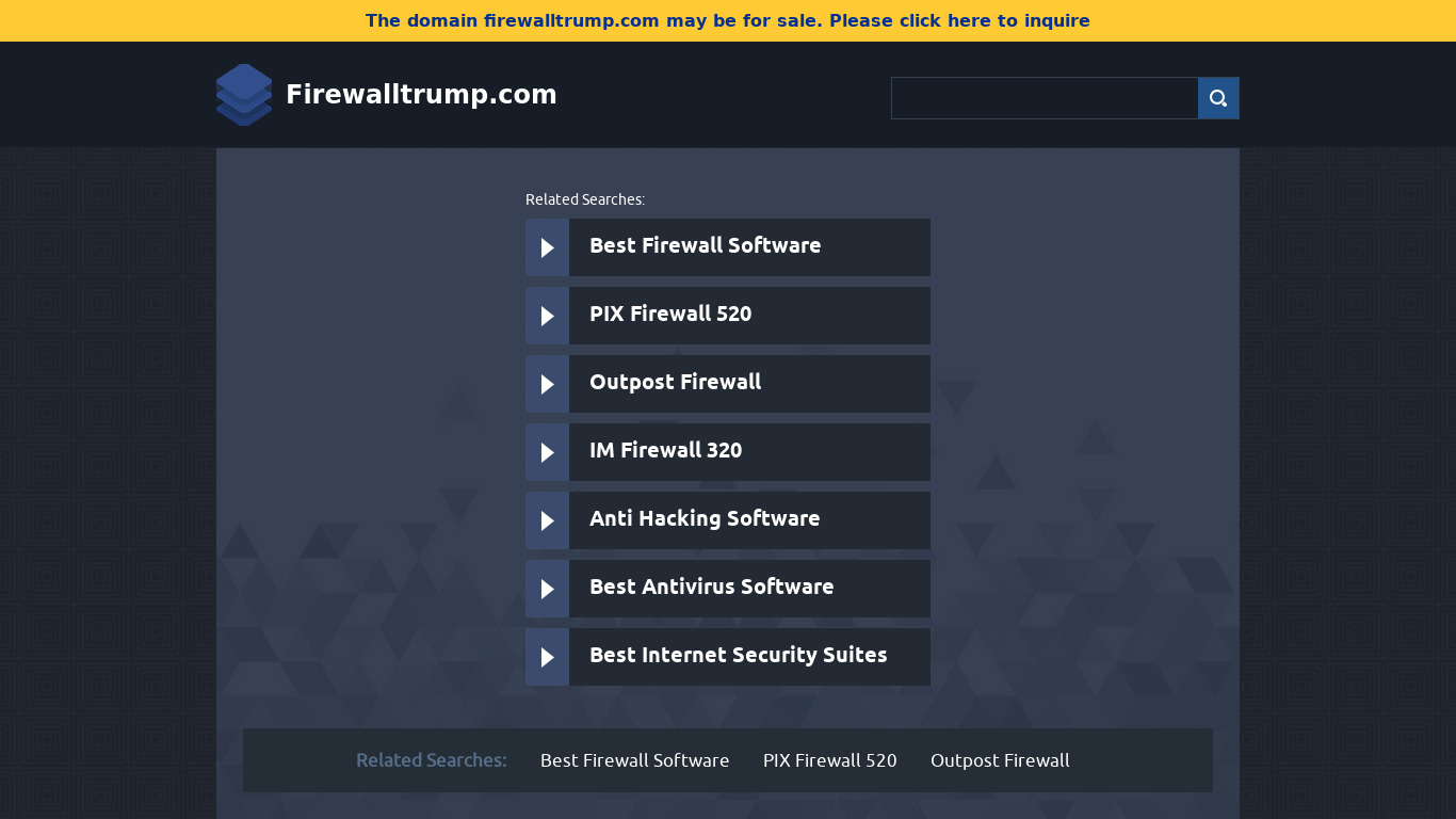 Firewall Trump Landing page