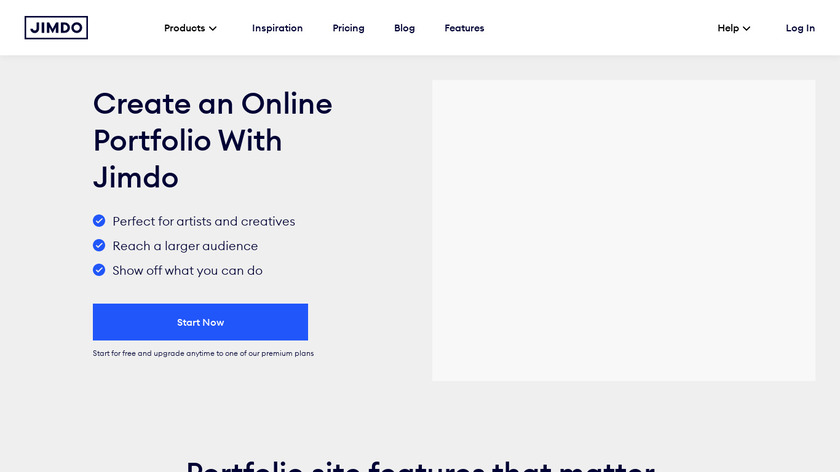Jimdo Portfolio Landing Page