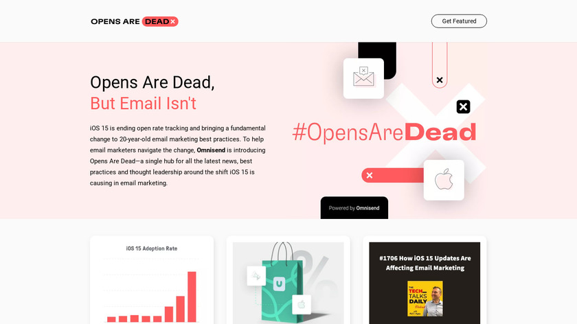 Opens Are Dead Landing Page
