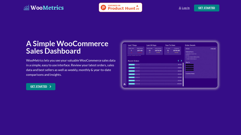 WooMetrics Landing Page