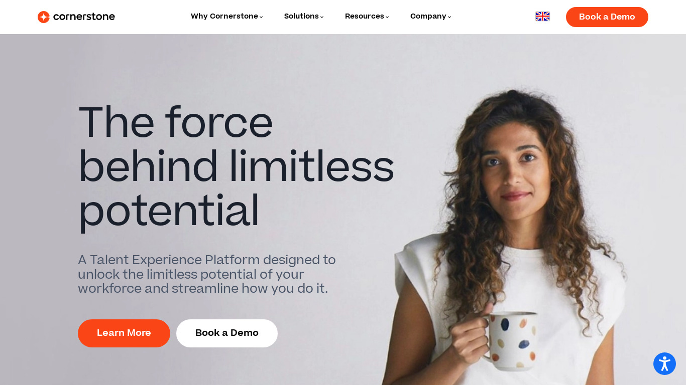 PiiQ by Cornerstone Landing page