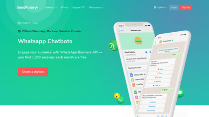 WhatsApp Chatbots by SendPulse image