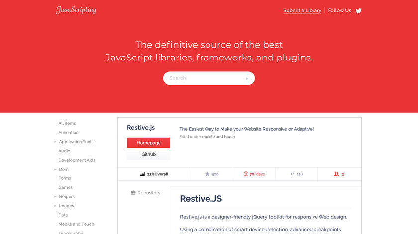 Restive.js Landing Page
