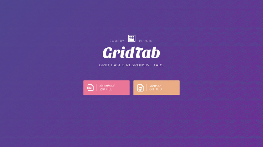 GridTab Landing Page