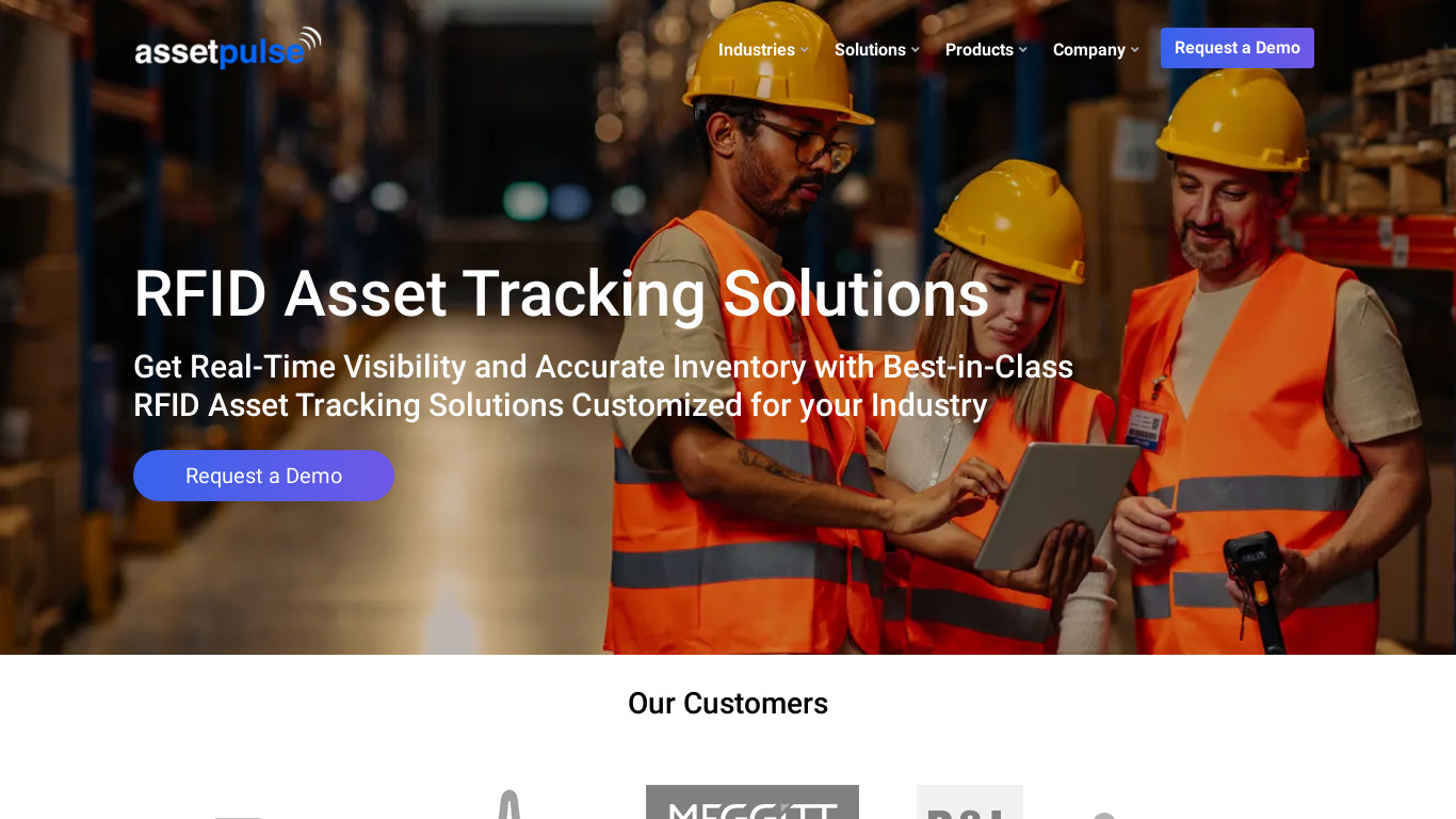 Assetpulse Landing page