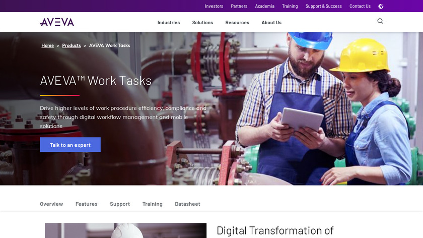 AVEVA Workflow Management Landing Page