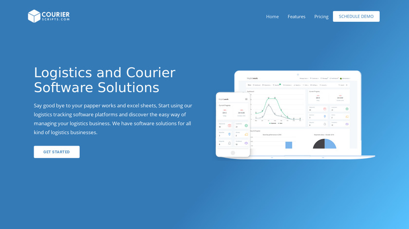 Courierscripts Landing Page