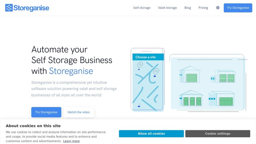 Storeganise Landing Page