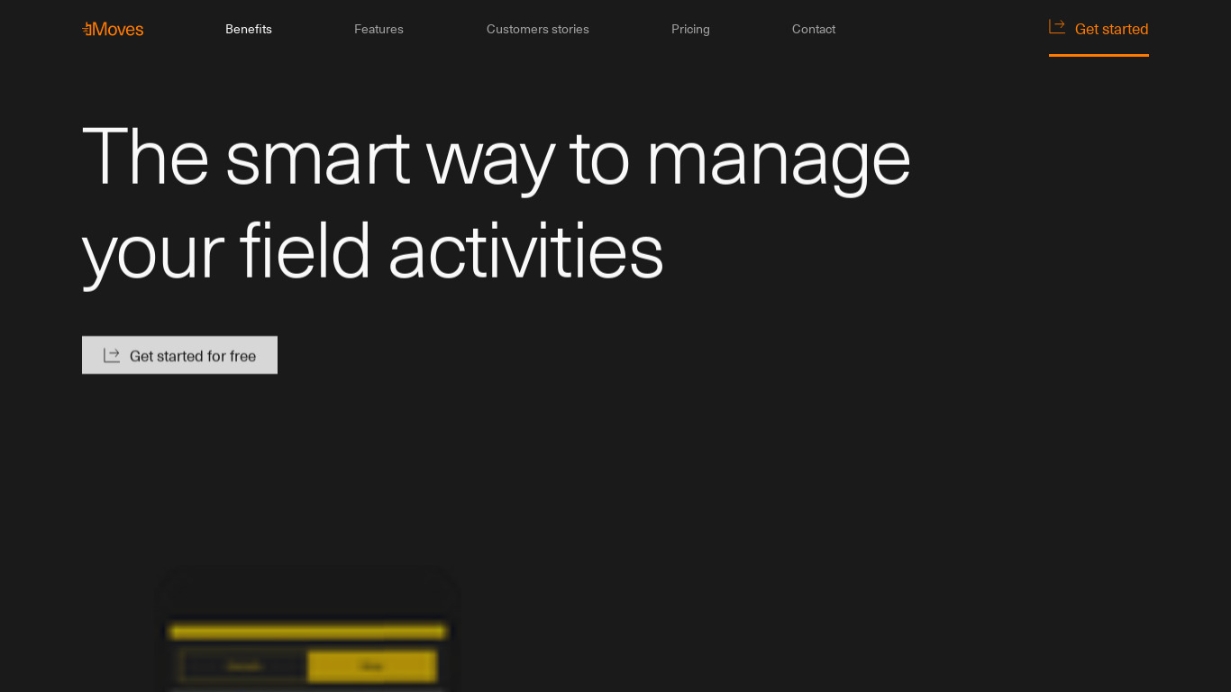 bMoves Landing page