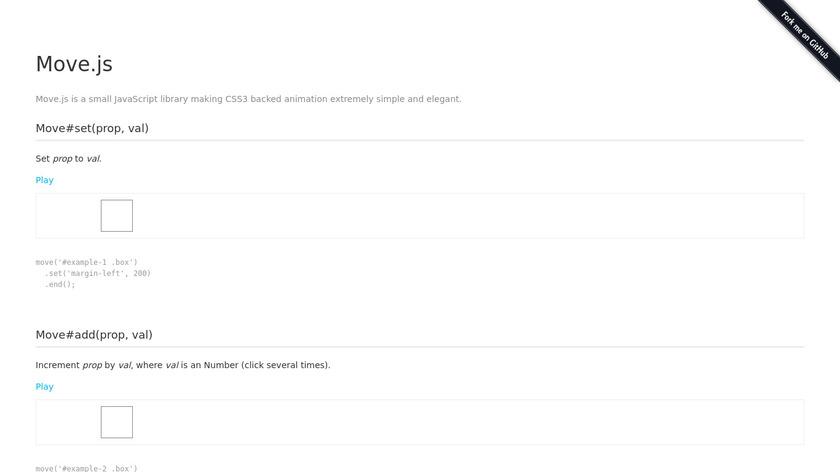 Move.js Landing Page