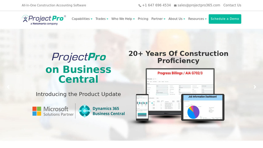ProjectPro365 Landing Page