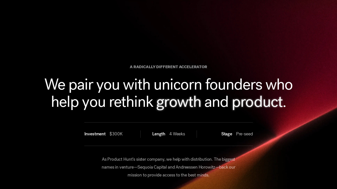 Hyper Founder Program Landing page