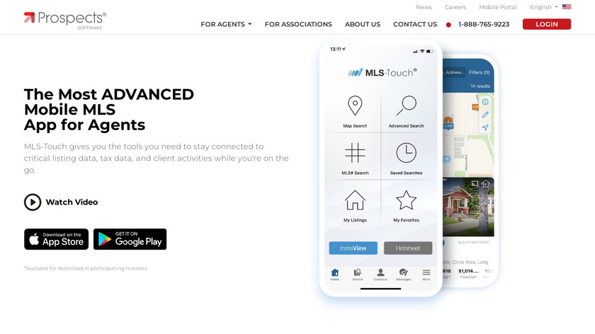 MLS-Touch Landing Page