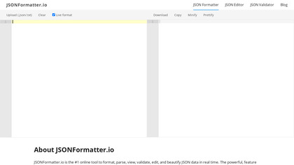 JSONFormatter.io image