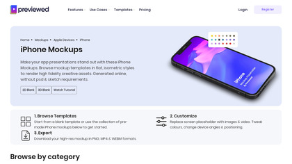 iPhone Mockups by Previewed image