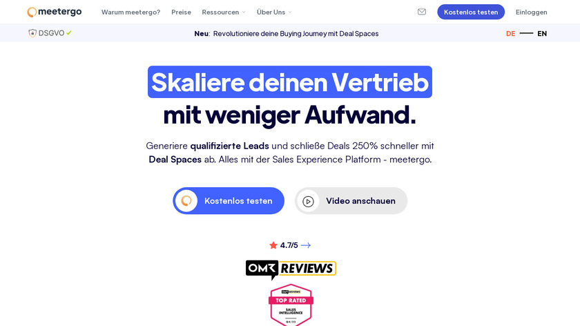 meetergo Landing Page