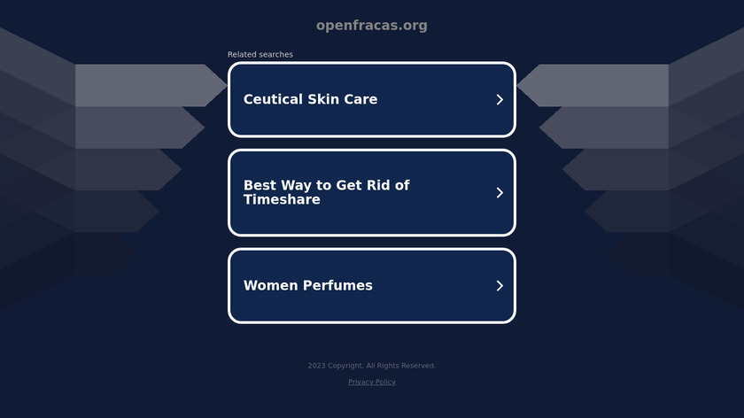 OpenFracas Landing Page