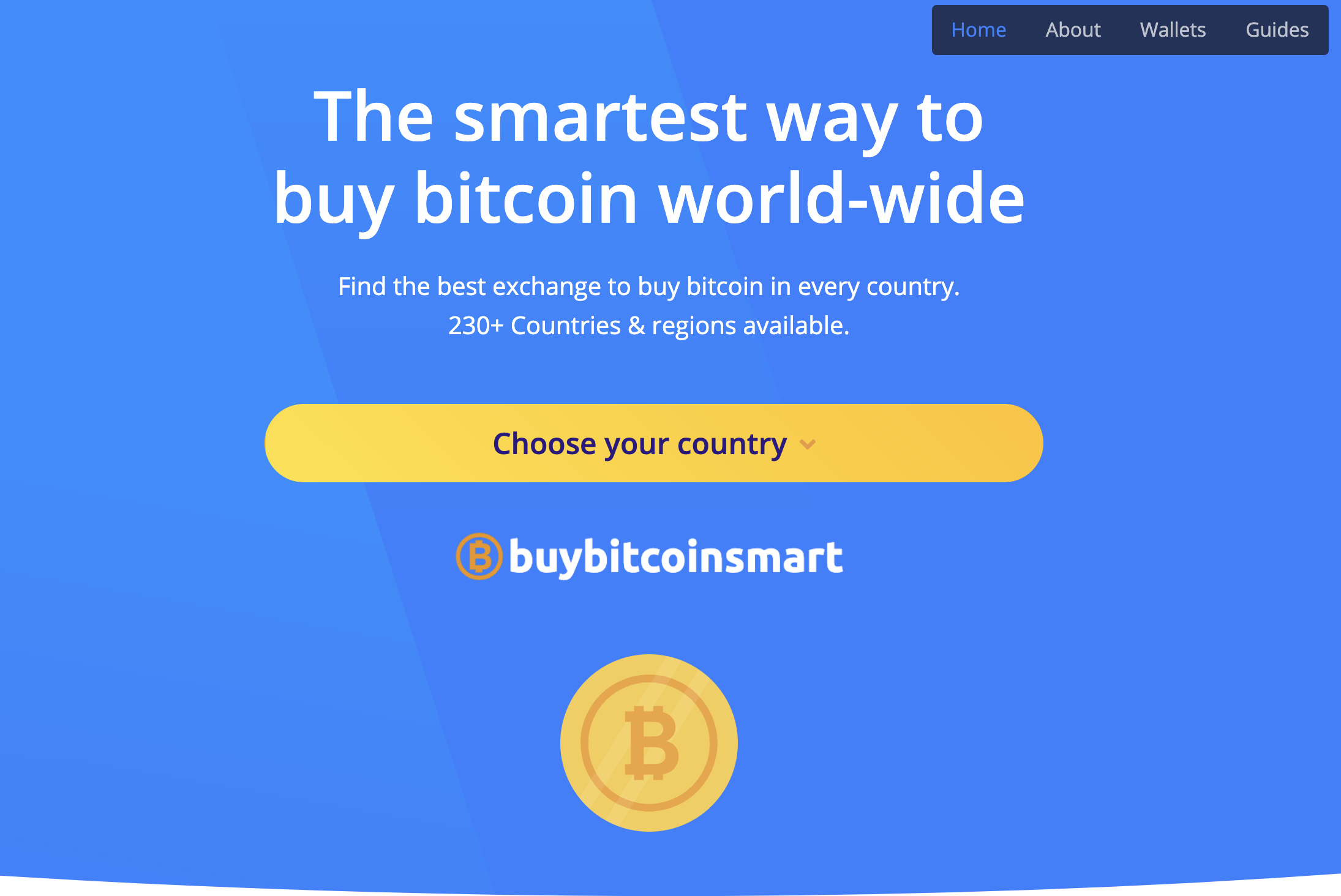 buybitcoinsmart Landing page
