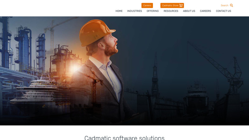 Cadmatic 3D Plant Design Landing Page