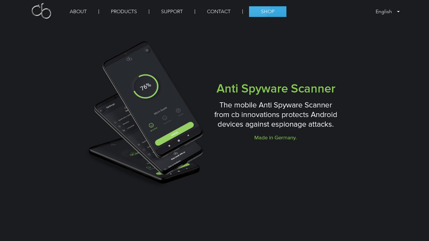 Anti Spyware Scanner cb Landing page