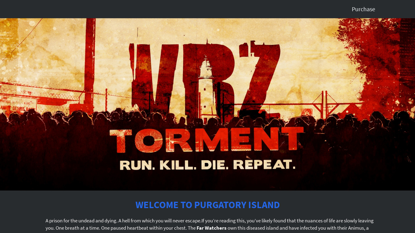 VRZ: Torment Landing page