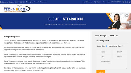 TravelPortalSolution Bus API Integration image