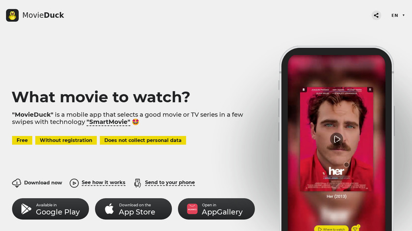 MovieDuck Landing Page