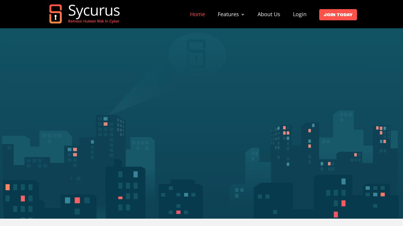 Sycurus Landing page