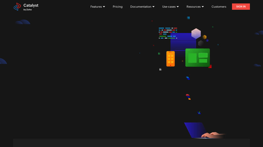 Catalyst by Zoho Landing Page