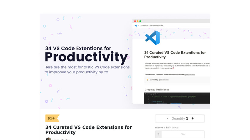 VS Code Extensions for Productivity Landing Page