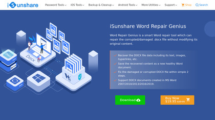 iSunshare Word Repair Genius image