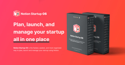 Notion Startup OS screenshot