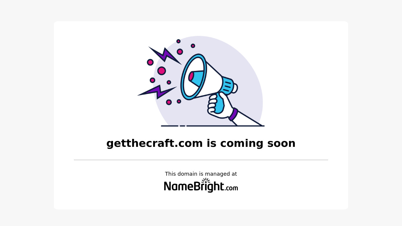 The Craft Landing page