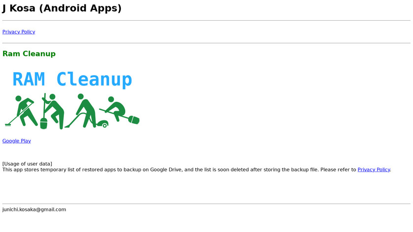 RAM Cleanup Landing Page