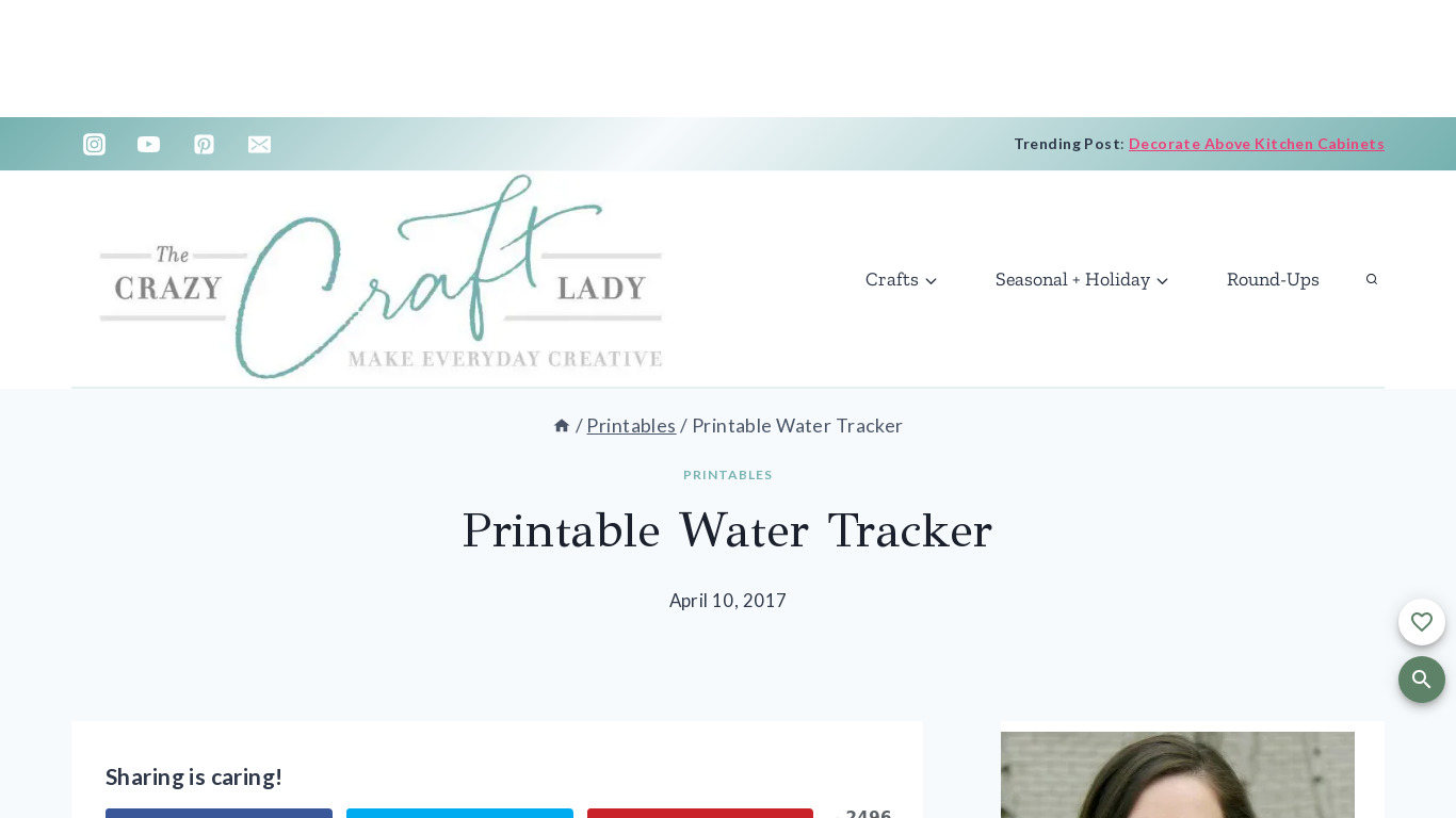 Water Tracker & Drink Reminder Landing page