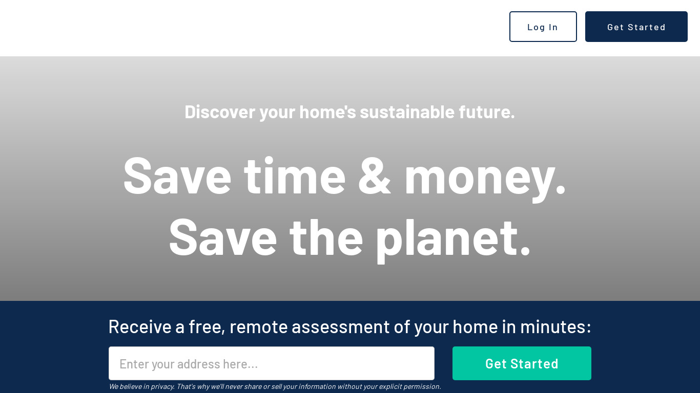 Your Home to Zero Landing page