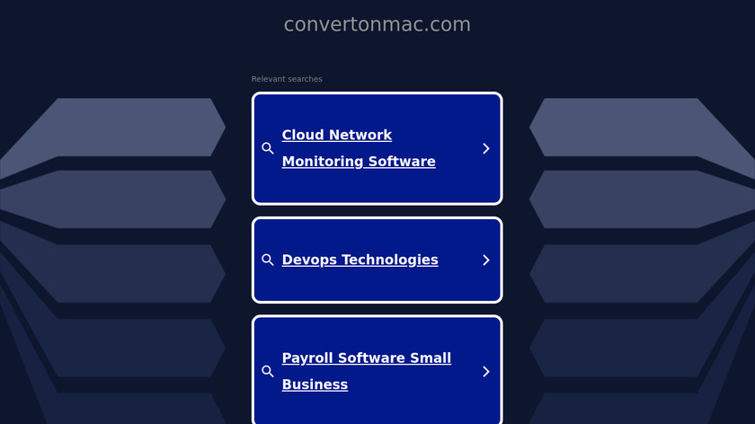 ConvertOnMac Landing Page