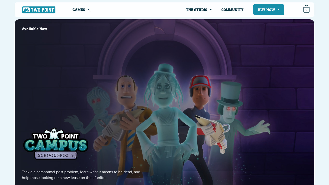 Two Point Hospital Landing page