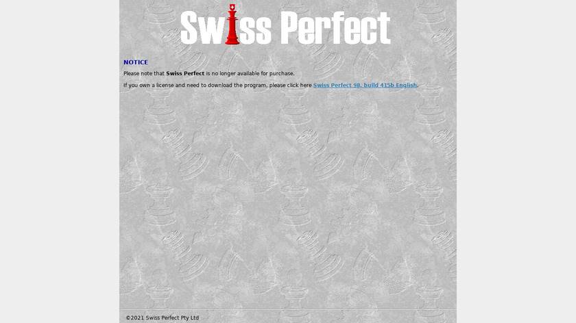 Swiss Perfect Landing Page
