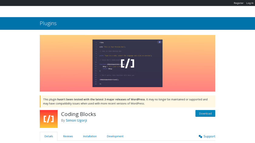 Coding Blocks Landing Page