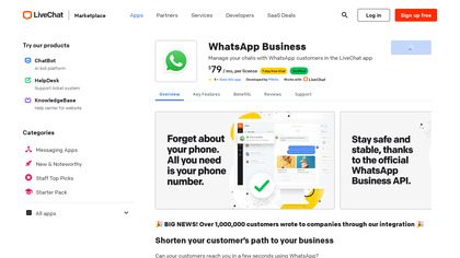 WhatsApp for LiveChat image