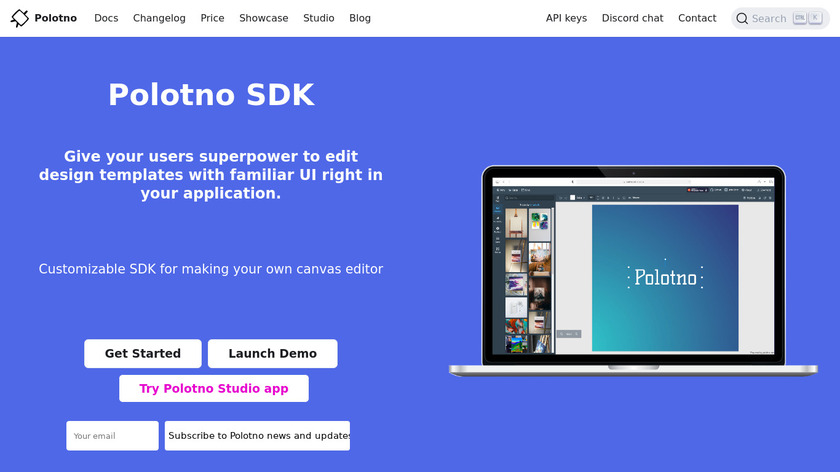 Polotno SDK Landing Page