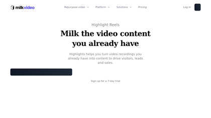 Highlight Reels by Milk Video screenshot