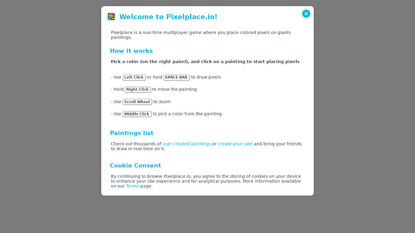 Pixelplace.io Landing Page
