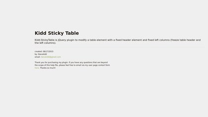 Kidd Sticky Table image