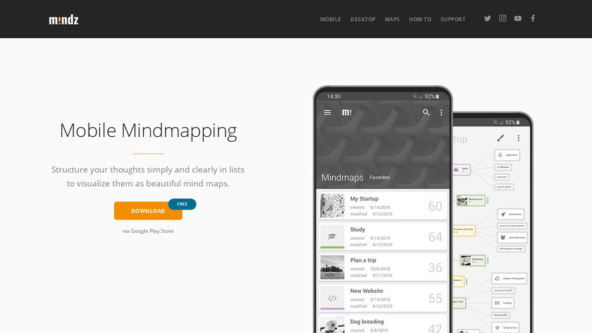 Mindz Landing Page